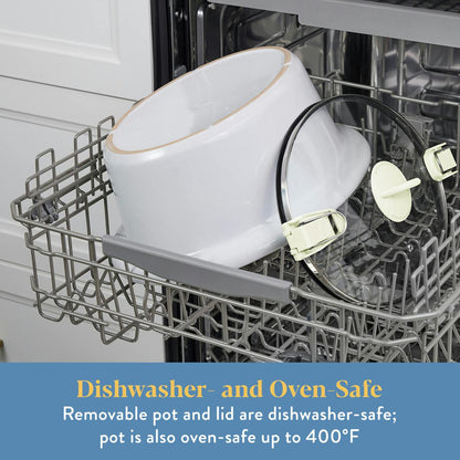 Crock-Pot® 7 Qt. Cook & Carry Programmable Slow Cooker with Carry Bag, Oat Milk Cream