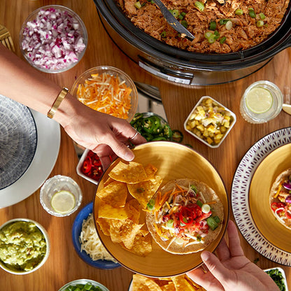 Crock-Pot® 7 Qt. Cook & Carry Programmable Slow Cooker with Carry Bag, Oat Milk Cream