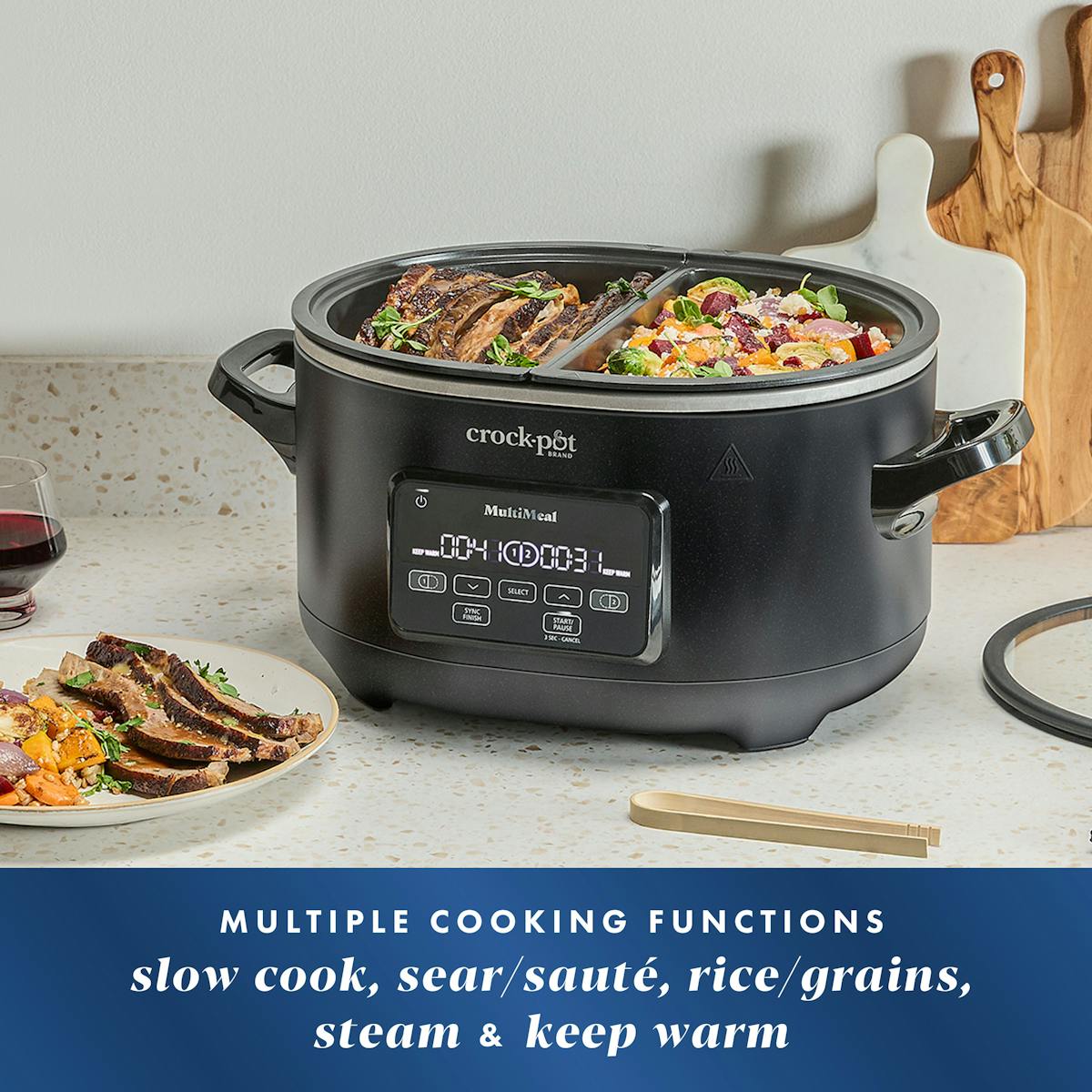 Crock-Pot® MultiMeal Multicooker and Programmable Slow Cooker, Speckled Black