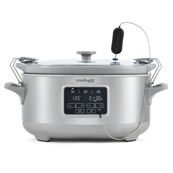 Crock-Pot® Programmable 7-Quart Cook & Carry Slow Cooker with Sous Vide, Stainless Steel — Product Details — Details and Specifications